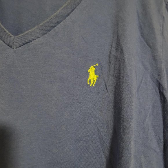 Polo by Ralph Lauren V-neck t-shirt, women's, size L, blue - Picture 3 of 6